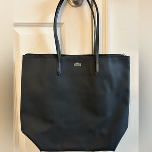 Black Lacoste tote, used in excellent condition